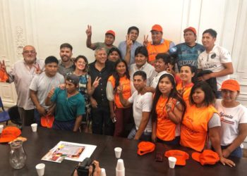 Ladrilleros con Evo Morales: “Vamos a poner la estructura del sindicato al servicio de la elección en Bolivia”