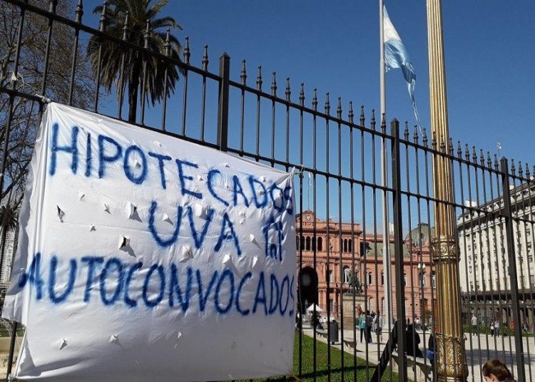 Hipotecados UVA se movilizan por una solución definitiva