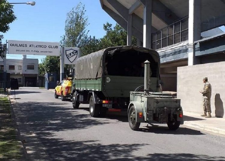 El Ejército reparte alimentos en el municipio de Quilmes