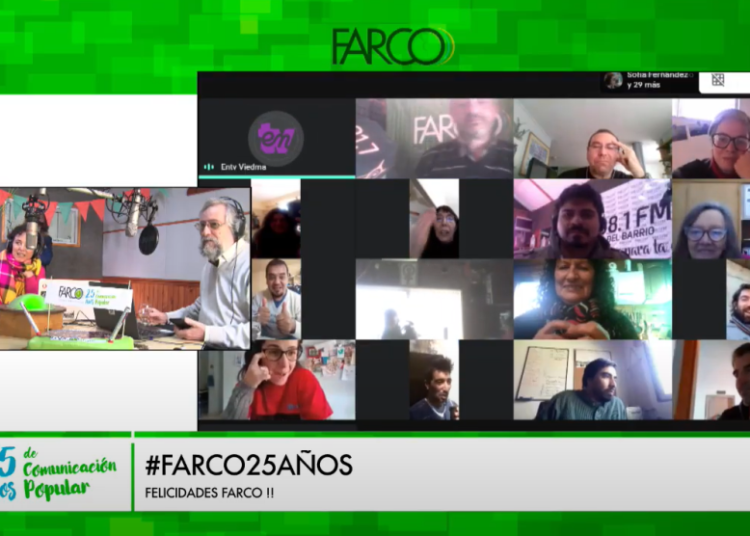 FARCO celebró sus 25 años de comunicación popular con un histórico programa