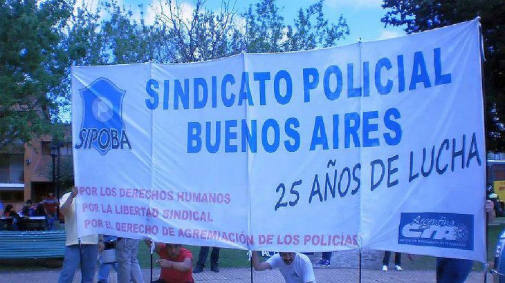 El Sindicato Policias provincia de Buenos Aires (Sipoba) se creó en 1989, pero no posee personería gremial.