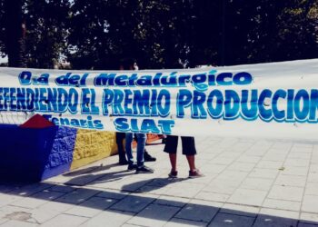 Protesta en Tenaris-Siat del Grupo Techint. Desde marzo cobran el 50% del salario