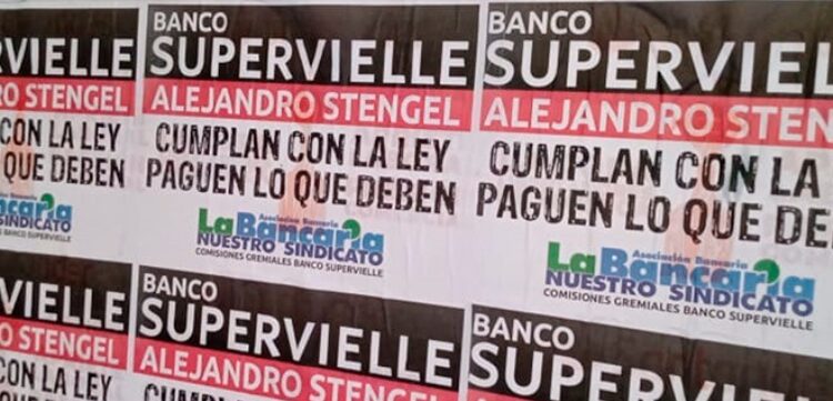 Bancarios denuncian “fraude laboral” en el Supervielle. Realizarán asambleas y dos días de paro
