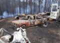 Destrucción ecológica  y urbana tras incendios en la Patagonia