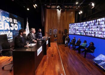 Congreso Bancario: Comenzó con la presencia de Alberto Fernández y Kicillof, anuncios para Banco Provincia