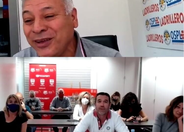 Ladrilleros firmó convenio de complementación y acción sindical con central de Catalunya