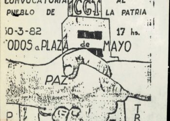 Archivo histórico. Los volantes y convocatorias a la movilización del 30 de marzo de 1982