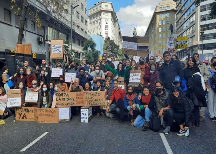 Carlos Guerrero, dirigente de UTE. Abandono y vaciamiento de los institutos artísticos de la Ciudad
