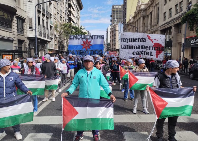 Organizaciones argentinas se solidarizaron con el pueblo palestino