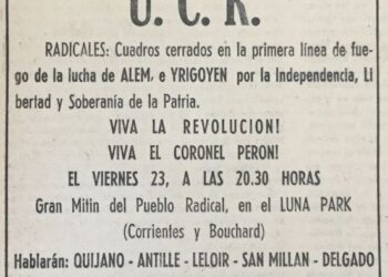 Radicales del lado correcto de la historia. A 78 años de la creación de la UCR Junta Renovadora